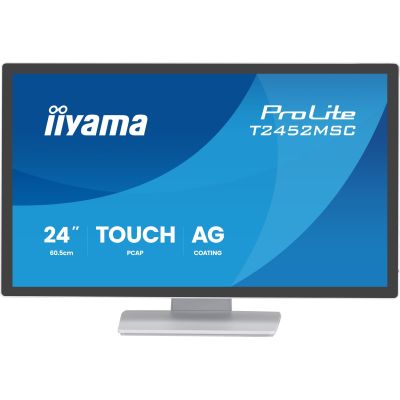 13. iiyama ProLite T2452MSC-W1AG computer monitor 60.5 cm (23.8") 1920 x 1080 px Full HD LED Touchscreen White