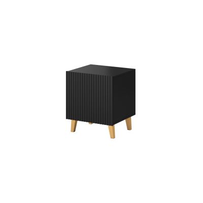 PAFOS bedside table 2 pcs. 45x40xH.51 black matt