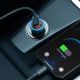 8. Baseus Golden Contactor Max fast car charger USB + USB type C 60 W Quick Charge blue (CGJM000103)