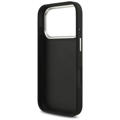 7. Guess Grained Big 4G Classic Logo case for iPhone 17 Pro - black