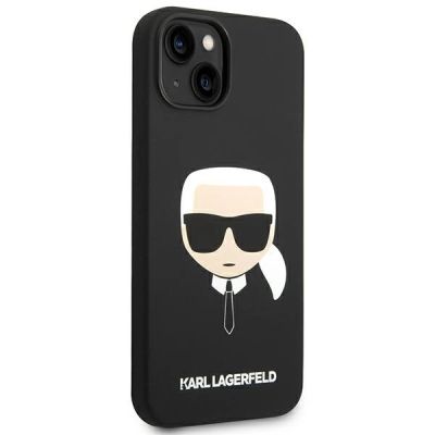 4. Karl Lagerfeld KLHCP14MSLKHBK iPhone 14 Plus 6.7 "hardcase black / black Silicone Karl`s Head