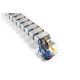 4. Cable organizer (spine), adjustable, flexible, 1.3m, silver