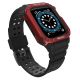 Protect Strap Band for Apple Watch 42/44/45mm Armored Case Strap - Black, Red