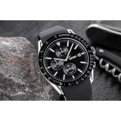 4. Men's Watch Skmei 9253PSIBK + BOX