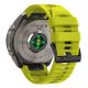2. Tech-Protect Silicone Strap for Garmin Fenix 5 / 6 / 6 Pro / 7 / 8 / 8 Pro / E / 9 / 9 Pro (51 mm) – lime green
