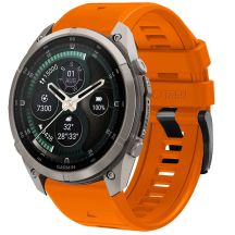 Tech-Protect Silicone Strap for Garmin Fenix 5 / 6 / 6 Pro / 7 / 8 / 8 Pro / E / 9 / 9 Pro (51 mm) – Orange