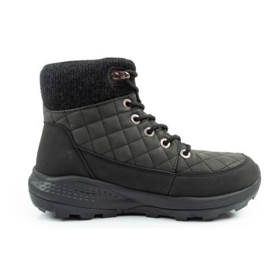 4. Lee Cooper women's winter hiking sports shoes, insulated, black, eco-leather