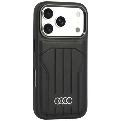 2. Audi Synthetic Leather Case MagSafe for iPhone 18 Pro / 17 Pro - Black