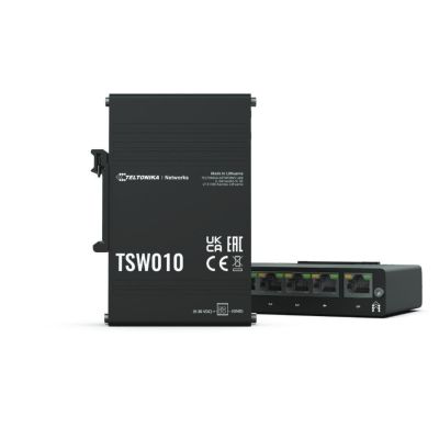 2. Switch TELTONIKA TSW010 5x RJ45 100Mb/s PoE Black