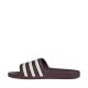5. Adidas Adilette Aqua Burgundy Flip-Flops KJ7353