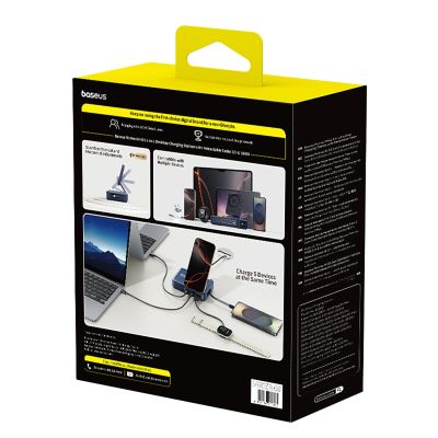 5. Baseus Nomos NH21 Qi2 160W 4-in-1 Wireless Charging Station with Retractable Cable - Black