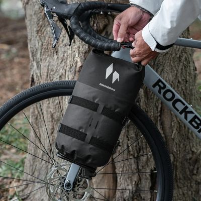 8. Rockbros AS-156 7l Fork Bag Waterproof Pannier - Black