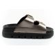 4. Lee Cooper shoes women's slippers silver comfortable platform fashionable