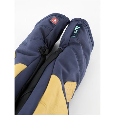 VIKING Norvika Pro Mitten Ski Lady women's ski gloves navy blue with beige leather 5