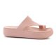 6. CROCS GETAWAY PLATFORM TOE LOOP IN PINK CARAMEL 210834-7AF