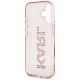 7. Karl Lagerfeld IML Rhinestones Logo iPhone 16 Case - Pink