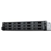 Synology RackStation RS2423RP+ NAS Rack Server (2U) Ryzen Embedded V1780B 8 GB DDR4 0 TB DiskStation Manager Black, Gray