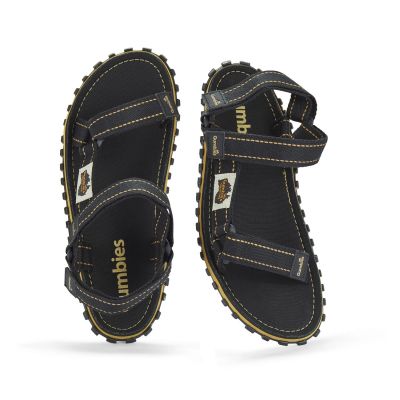 9. Gumbies Tracker Sandals Unisex Black M GU-SATRA001