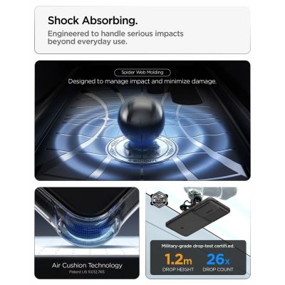 7. Spigen Optik Armor Case for Samsung Galaxy S26 Ultra - Black