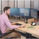 6. Fellowes Ergonomics 3-Monitor Arm - Platinum Series