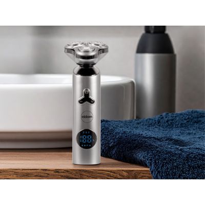 13. ELDOM G55 SHAVING RAZOR THREE HEADS, LCD DISPLAY, BUTTON LOCK, CORDLESS/MAINS OPERATION