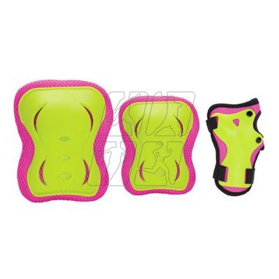 45. Set of protectors Nils Extreme H320 pink-lime size XL