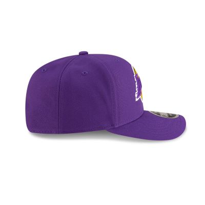 4. New Era 9SEVENTY Los Angeles Lakers NBA Team Purple Stretch Snapback Cap - 60755432