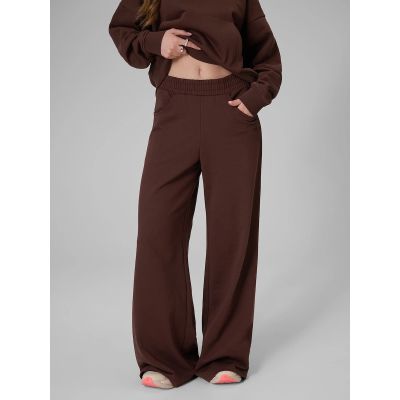 3. Women's wide-leg sweatpants 4F 4FRSS26TTROF2011-80S