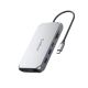 Orico XCR 12in1 USB-C Docking Station 2x USB-A 3.1 1x USB-A 2.0 1x USB-C PD 100W 1x USB-C 3.1 2x HDMI 2.0 4K 60Hz 1x DisplayPort 1.4 4K 60Hz 1x SD 3.0 1x microSD 3.0 1x RJ45 Gigabit Ethernet 1x audio CTIA 3.5mm - Gray