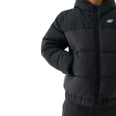 5. Boy's down jacket 4F M621 deep black 4FJWAW25TDJAM621 20S