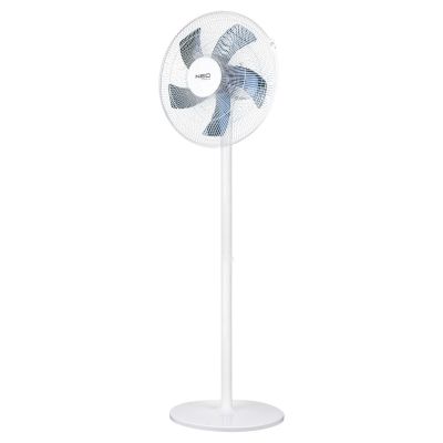 50W Floor Fan, Diameter 40 cm, 3 Speeds, Oscillation, White