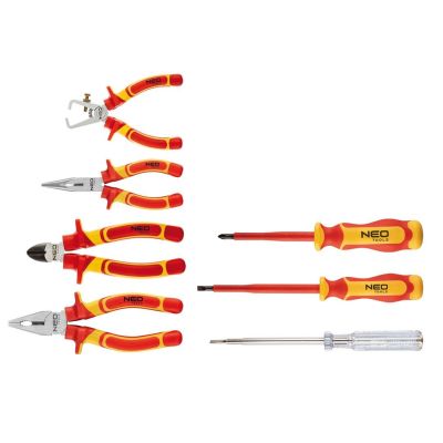 8. 1000V pliers and screwdriver set, 7 pcs.