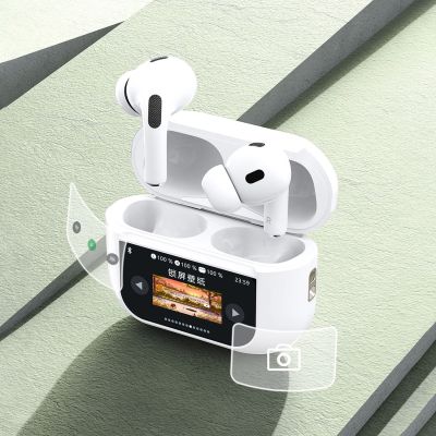 5. Dudao U19 in-ear TWS wireless Bluetooth 5.3 headphones with LED display - white