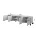 4. ABETO TV cabinet 200x42x52 graphite/glossy graphite