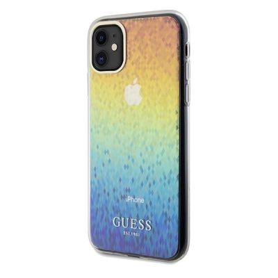 2. Guess IML Faceted Mirror Disco Iridescent case for iPhone 11 / Xr - multicolor