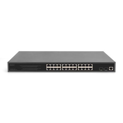 4. 24 Port L2 Managed Gigabit Ethernet Switch with PoE Injector, 2 SFP Upload