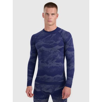 4. Men's seamless thermal underwear (top) 4F 4FWAW25USEAM227-32A