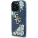2. Guess Grained Roses Big 4G logo case for iPhone 16 Pro Max - blue