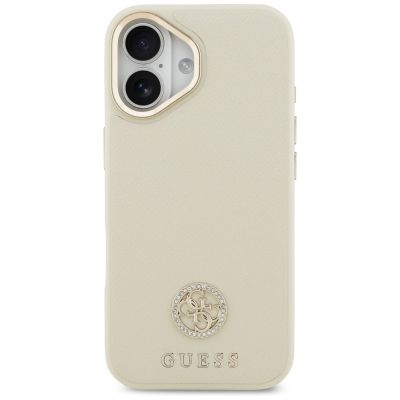 3. Guess Grained Strass Logo MagSafe case for iPhone 17 - beige