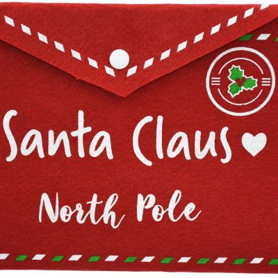 3. CHRISTMAS ENVELOPE LETTER TO SANTA CLAUS FELT 26x16CM SANTA CLAUS