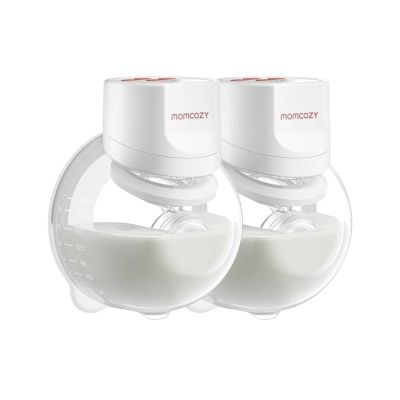 4. Momcozy S12 Pro Quick White Double Pack | Breast Pump | Wireless, Double, White