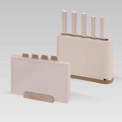 4. Set of knives + boards MR-1412-BEIGE MAESTRO