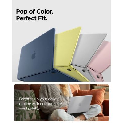 6. Spigen AirSkin Case for MacBook Neo 13" 2026 - Transparent Matte