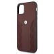 6. BMW Leather Curve Perforate Case for iPhone 11 / Xr - Red