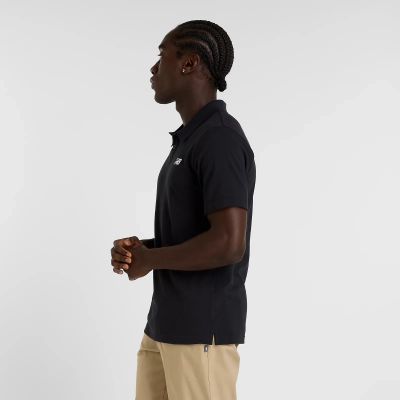 13. New Balance Cotton Pique Polo Shirt M MT51519BK