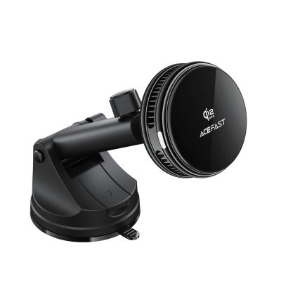 2. Acefast D67 Magnetic Dashboard Car Mount with Qi2 25W Wireless Charging and Cooling - Black