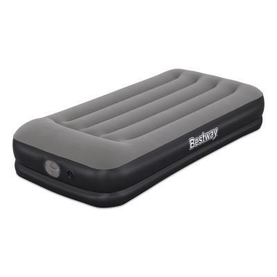 2. Bestway 671BT Air Mattress Single Mattress Black, Gray Unisex