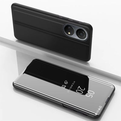 2. Clear View Case case for Honor X7 / Honor Play 30 Plus flip cover black