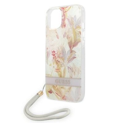 5. Guess GUOHCP14MHFLSU iPhone 14 Plus 6.7 "purple / purple hardcase Flower Strap