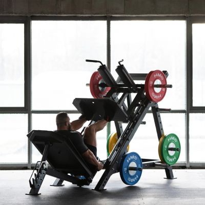 9. HMS LP3175 Semi Commercial Leg Crane (17-51-006) Gray, Black